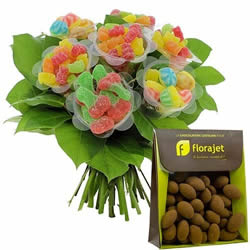 BOUQUET BONBONS + AMANDES 150GR BOUQUET BONBONS + AMANDES 150GR