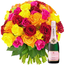 60 ROSES + 1/2 LANSON ROSE 60 ROSES + 1/2 LANSON ROSE