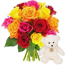 15 ROSES ET SON OURSON