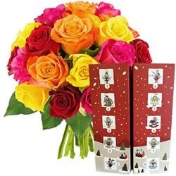 20 ROSES + CALENDRIER DE L'AVENT 20 ROSES + CALENDRIER DE L'AVENT
