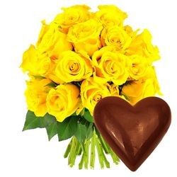 30 ROSES + COEUR CHOCO 30 ROSES + COEUR CHOCO