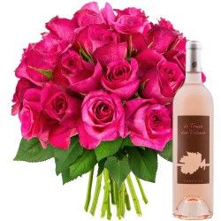 30 ROSES + VIN ROSE 75CL 30 ROSES + VIN ROSE 75CL