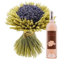 BOUQUET PROVENCAL + VIN ROSE 75CL BOUQUET PROVENCAL + VIN ROSE 75CL
