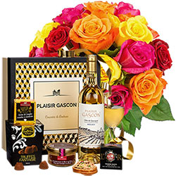 20 ROSES + COFFRET GASCON 20 ROSES + COFFRET GASCON