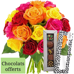 20 ROSES + 5 CHOCOLATS 20 ROSES + 5 CHOCOLATS