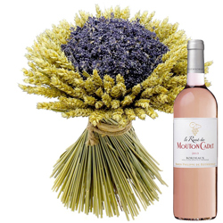 BOUQUET PROVENCAL + VIN ROSE MOUTON CADET BOUQUET PROVENCAL + VIN ROSE MOUTON CADET