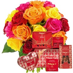20 ROSES + COFFRET GOURMAND 20 ROSES + COFFRET GOURMAND