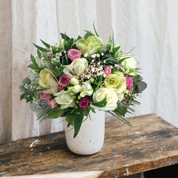 Bouquet rond PERLE FINE