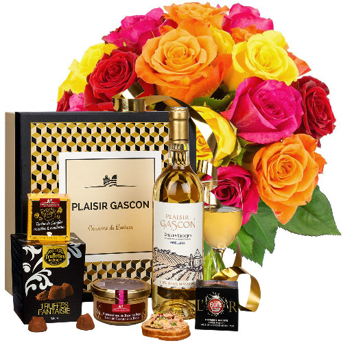 20 ROSES + COFFRET GASCON 20 ROSES + COFFRET GASCON
